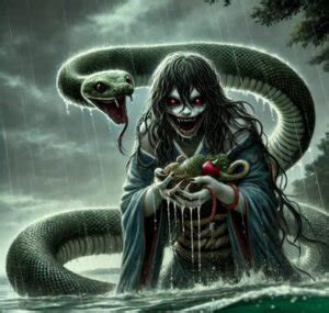 Nure-onna, The Mysterious Snake Woman Haunting Ancient Japanese Waterways!